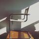 Chaise en métal tubulaire