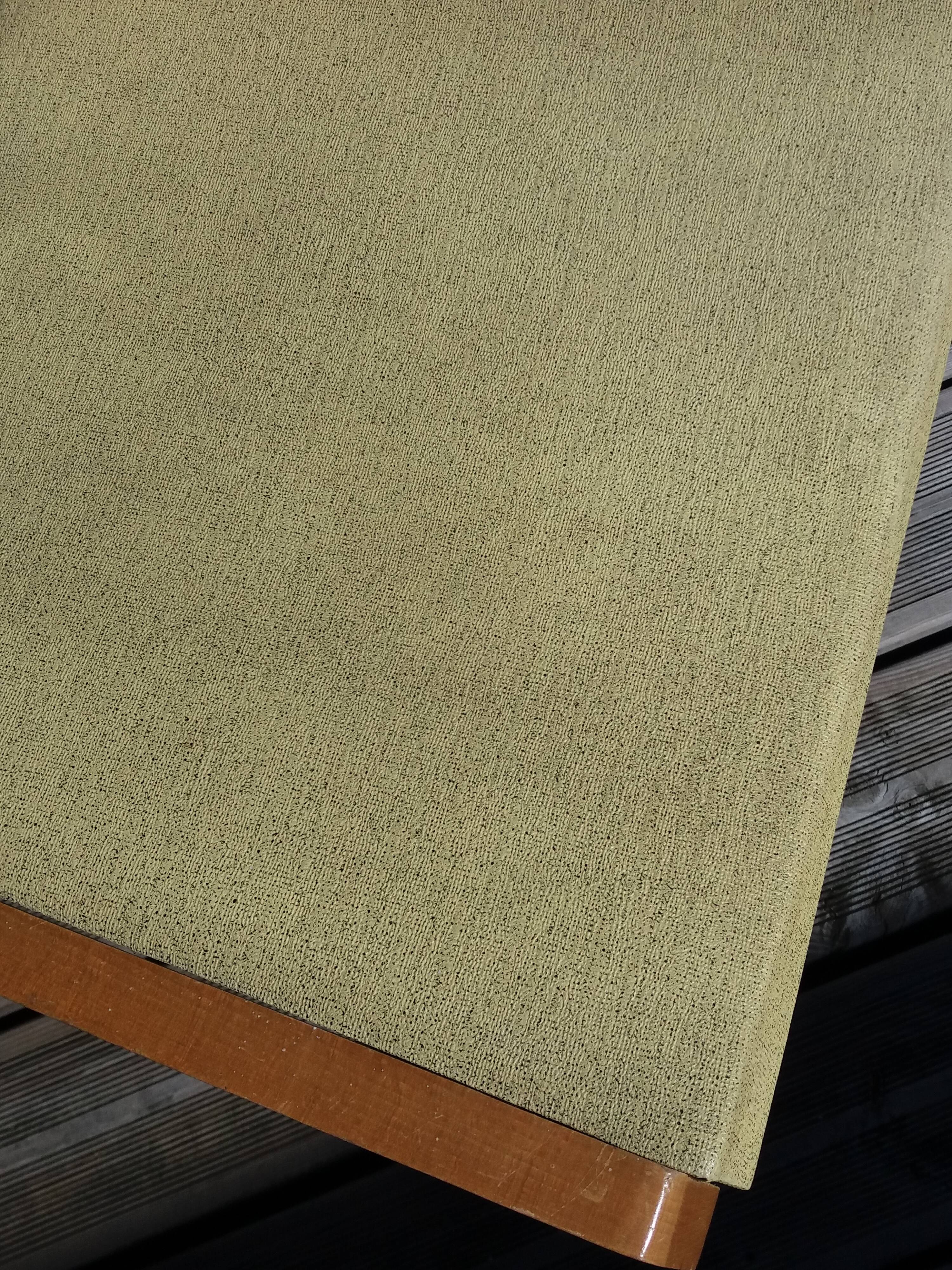 Bridge chair with armrests Scandinavian style yellow skaï