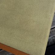 Bridge chair with armrests Scandinavian style yellow skaï