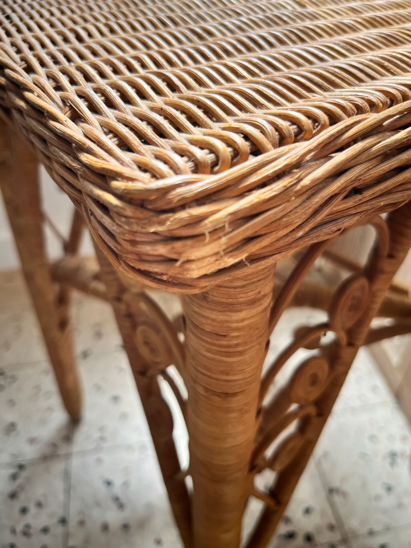 Peacock side table