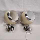 Pair of eyeball wall light  1950