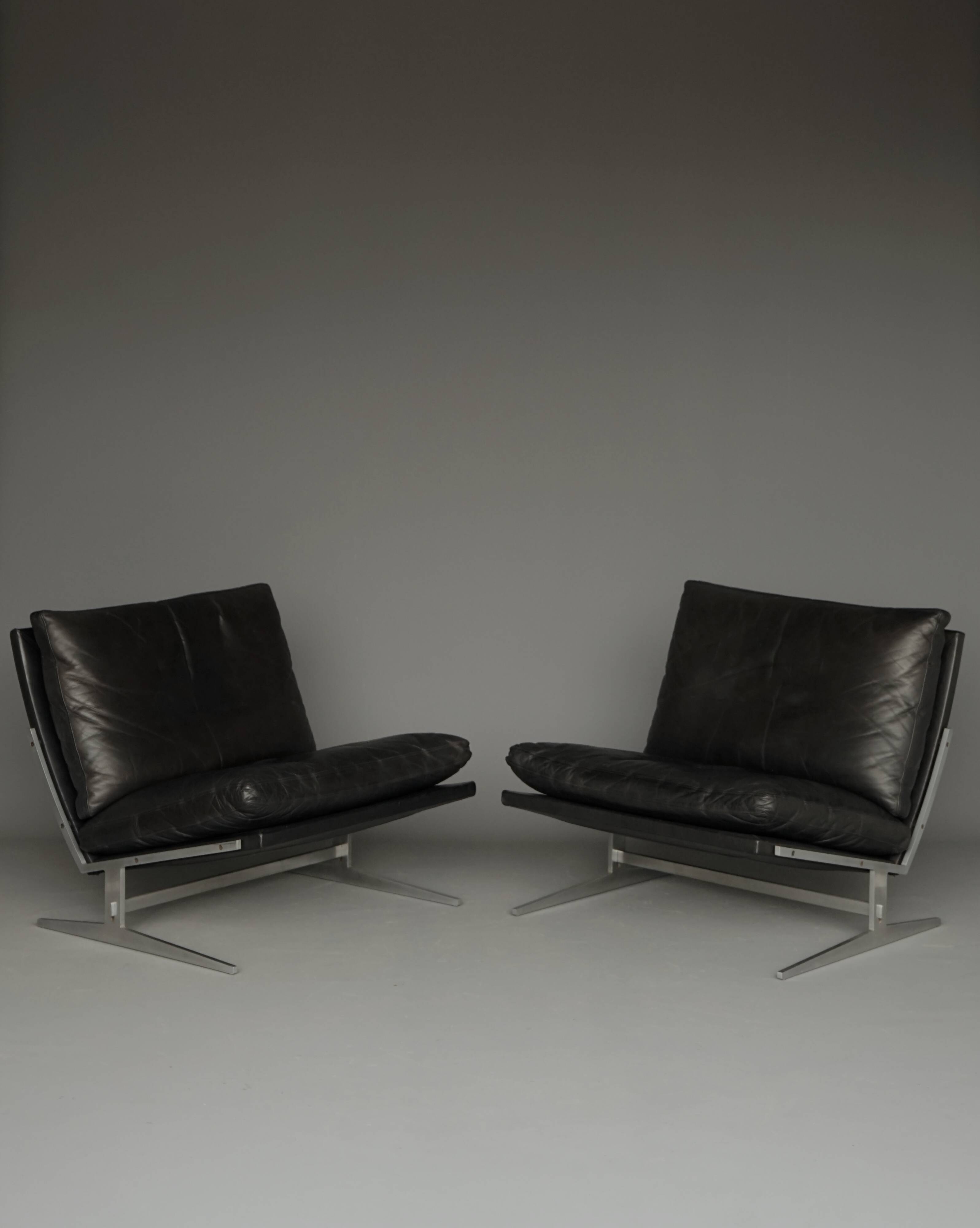 BO-561 Easy Chairs by Preben Fabricius & Kastholm for Bo-Ex, Denmark. 1960s