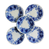 Lot de 5 assiettes à dessert Sarreguemines