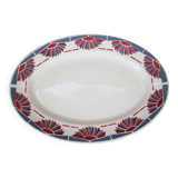 Ancien plat ovale en faïence "Horizon" St Amand
