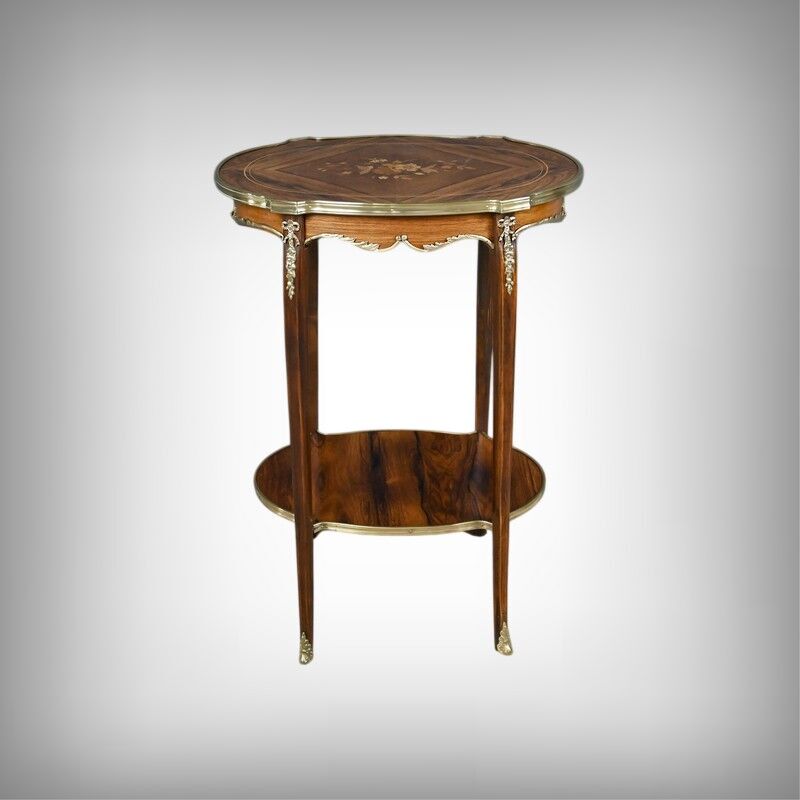 Table de salon guéridon en palissandre, style transition – 1re partie XXe