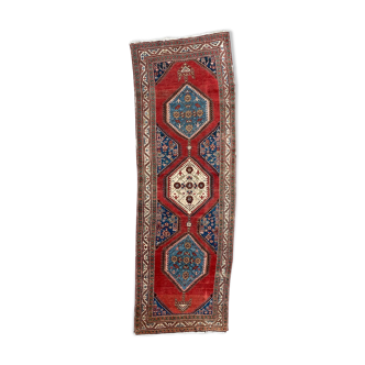 Old Persian north-west carpet for handmade corridor 107x325 cm