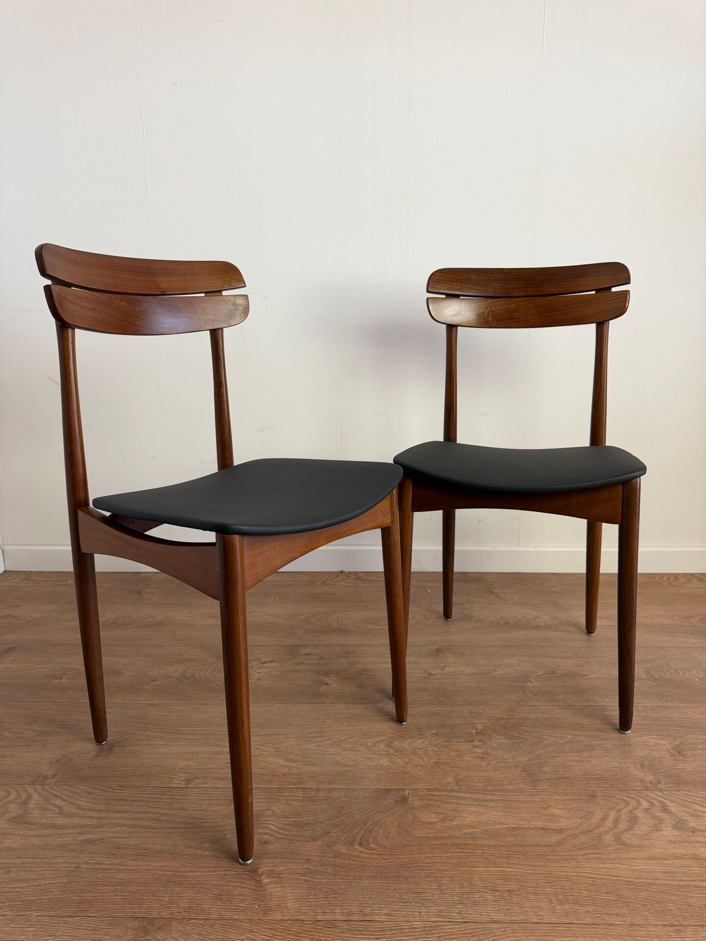Set of 6 Scandinavian teak chairs – 1960s