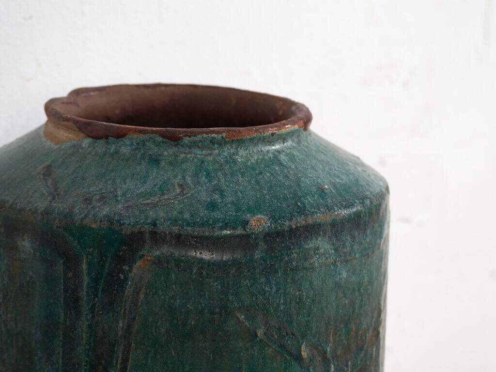 Antique turquoise green vase (circa 1820) #34