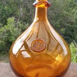 Demijhon or amber blown glass
