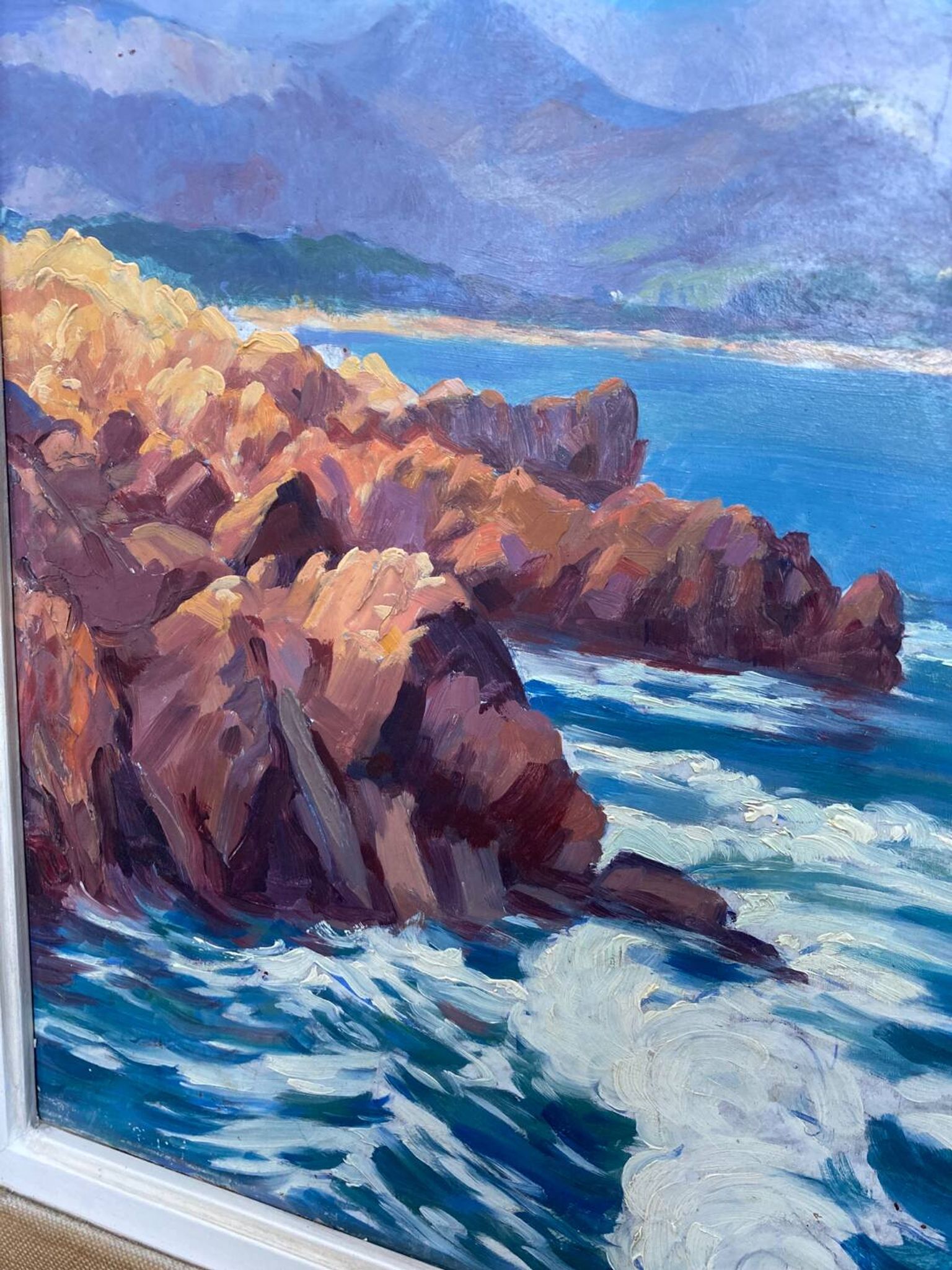 Framed “Cap Ferrat” oil painting