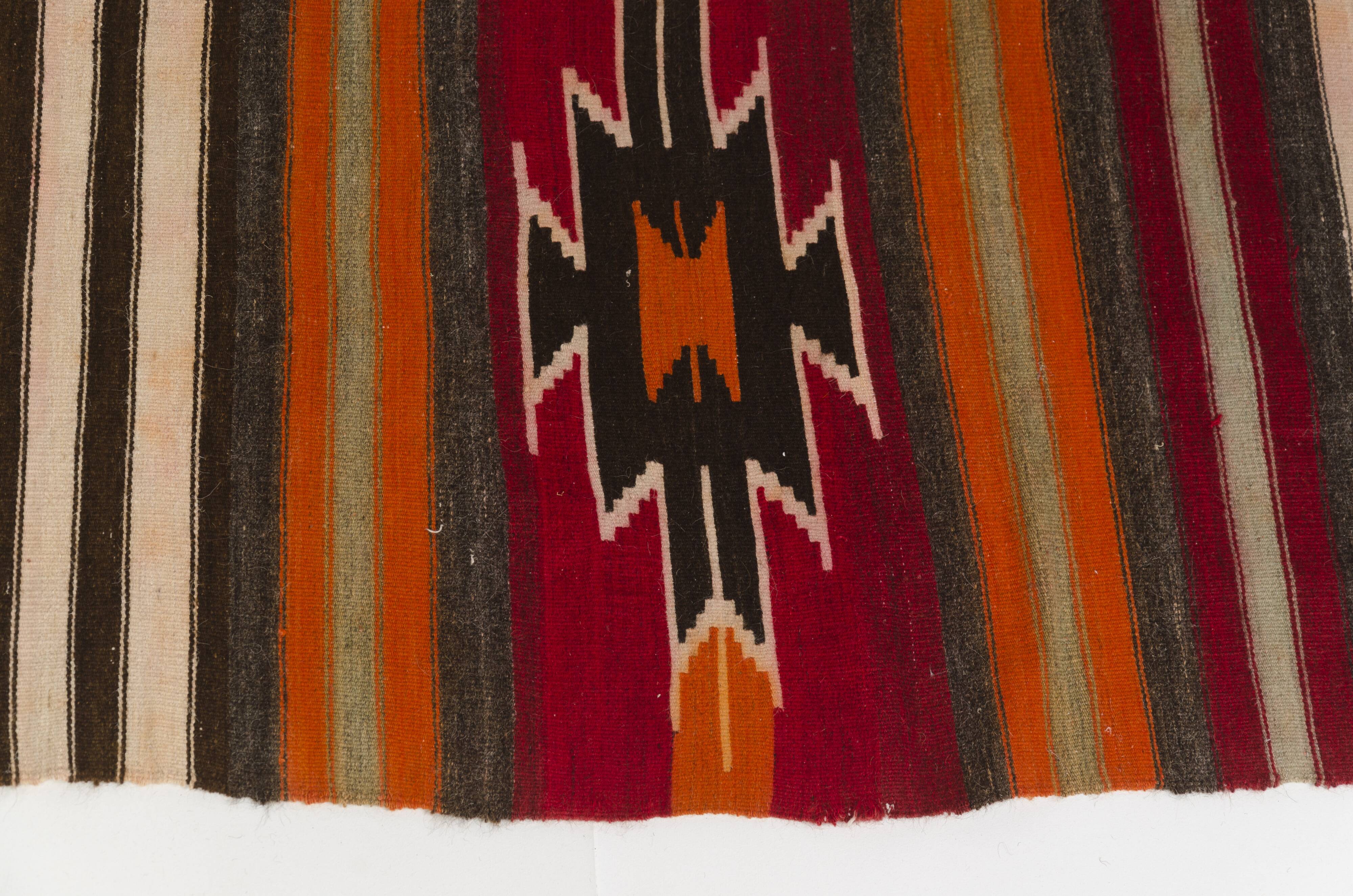 Tapis Kilim Anatolien Vintage, Kilim Géométrique Vintage sku-138