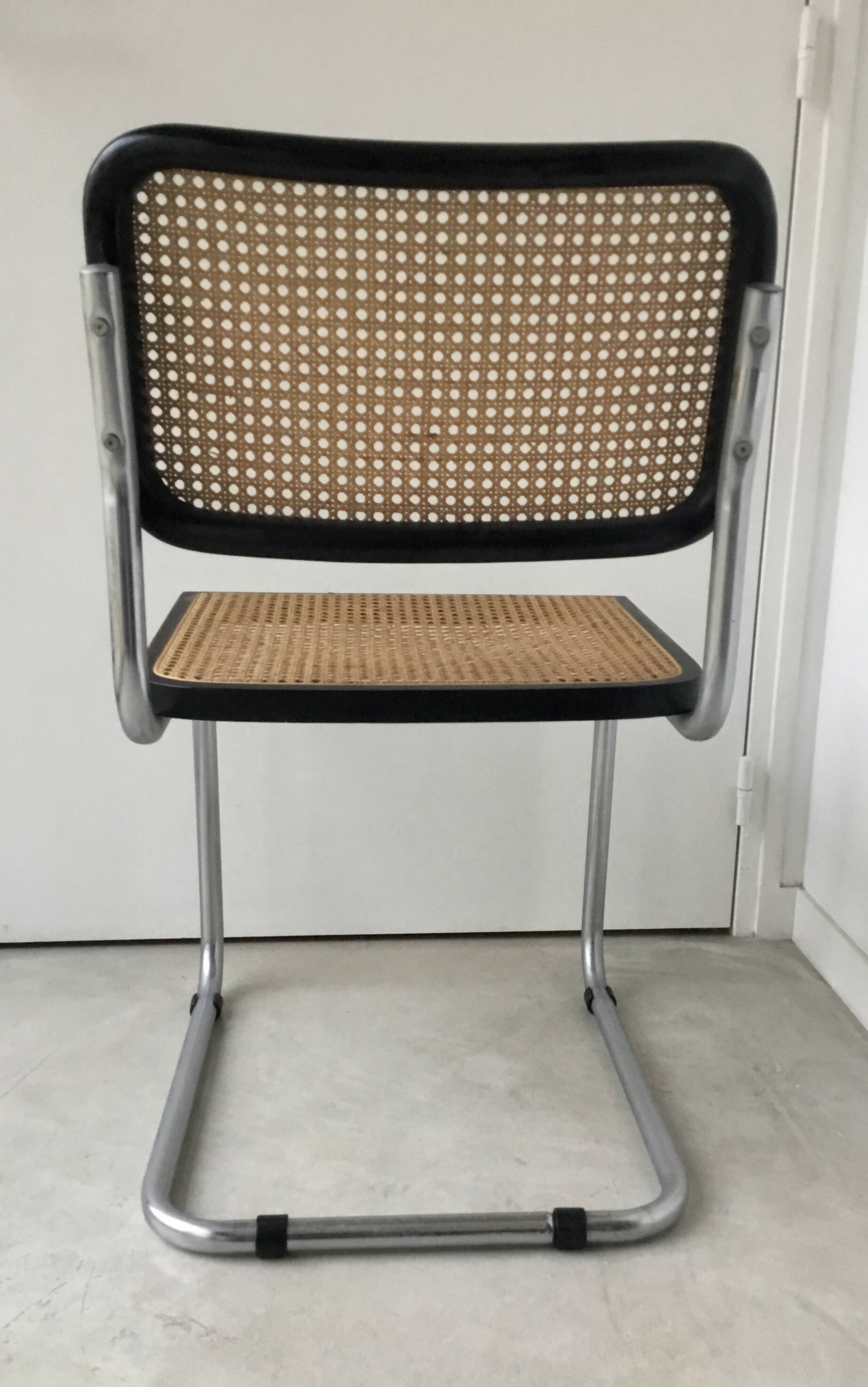 Cesca black chair b32 Breuer made in Italy