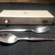 Vintage Christofle Silver Plated Fork and Soup Spoon Set Tapio Wirkkala Duo