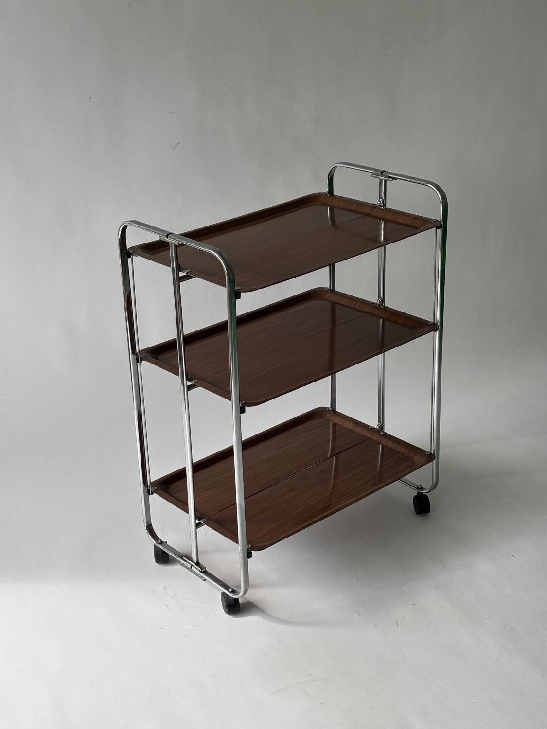 Mid-century folding dessert table, Germany 1970.