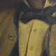 Portrait 19th oil on canvas painting by Eugene Renouard 1866