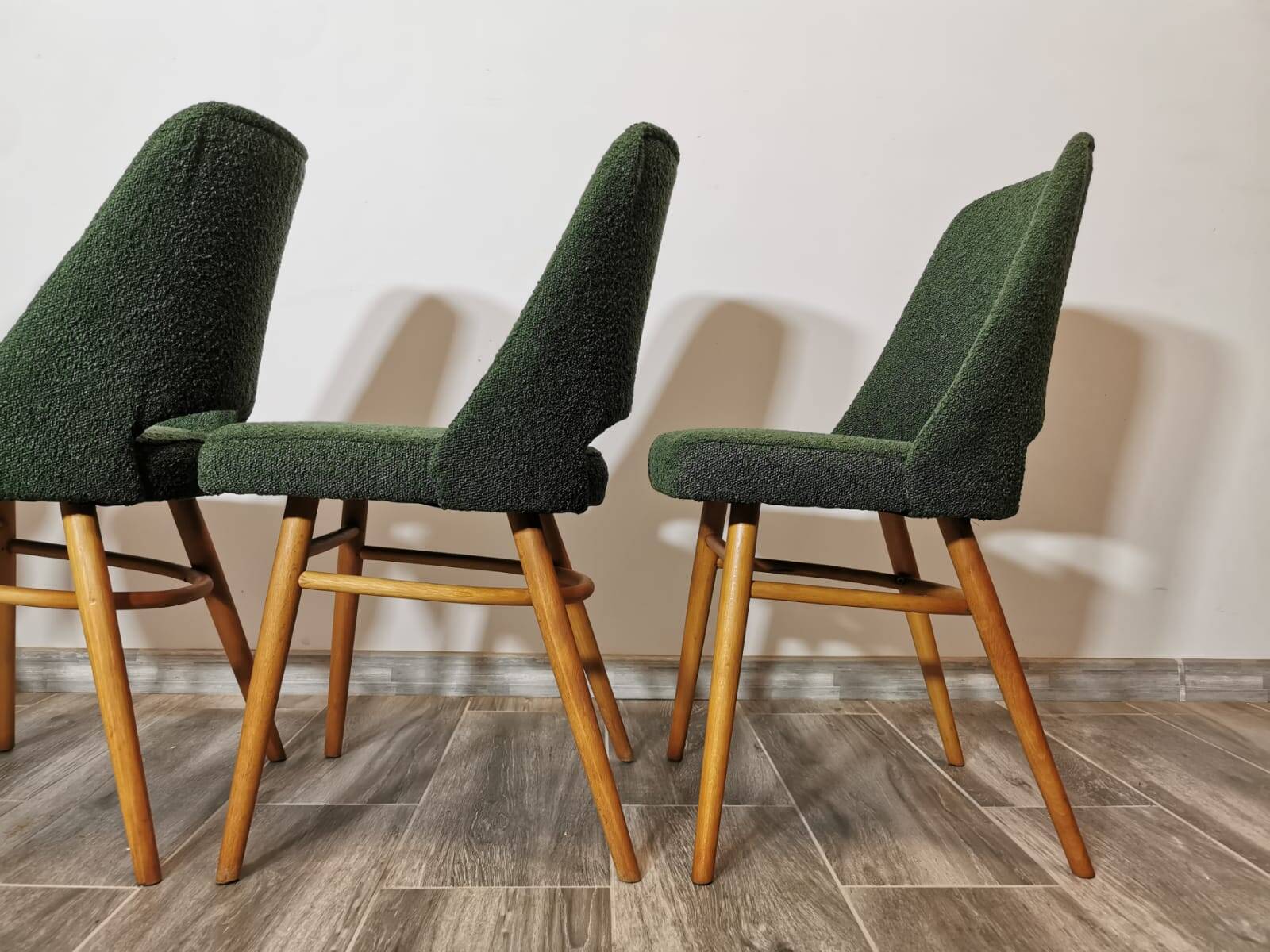 Dining Chairs by Radomir Hoffman for Ton, 1950s, Set of 4