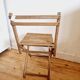 Folding wooden chair