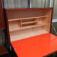 Library, 60s teak shelf on feet