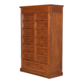 Commode ancienne en acajou 12 tiroirs Italie XXe siècle
