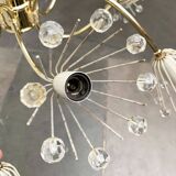 Austrian flower chandelier by Emil Stejnar for Rupert Nikoll, Vienna, Austria, 1950s.