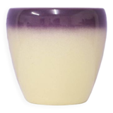 vintage cream & purple flowerpot