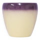 pot de fleurs vintage crème et violet