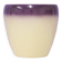 pot de fleurs vintage crème et violet