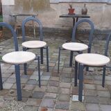 Series of 4 chairs vintage design year 80 publisher Samo