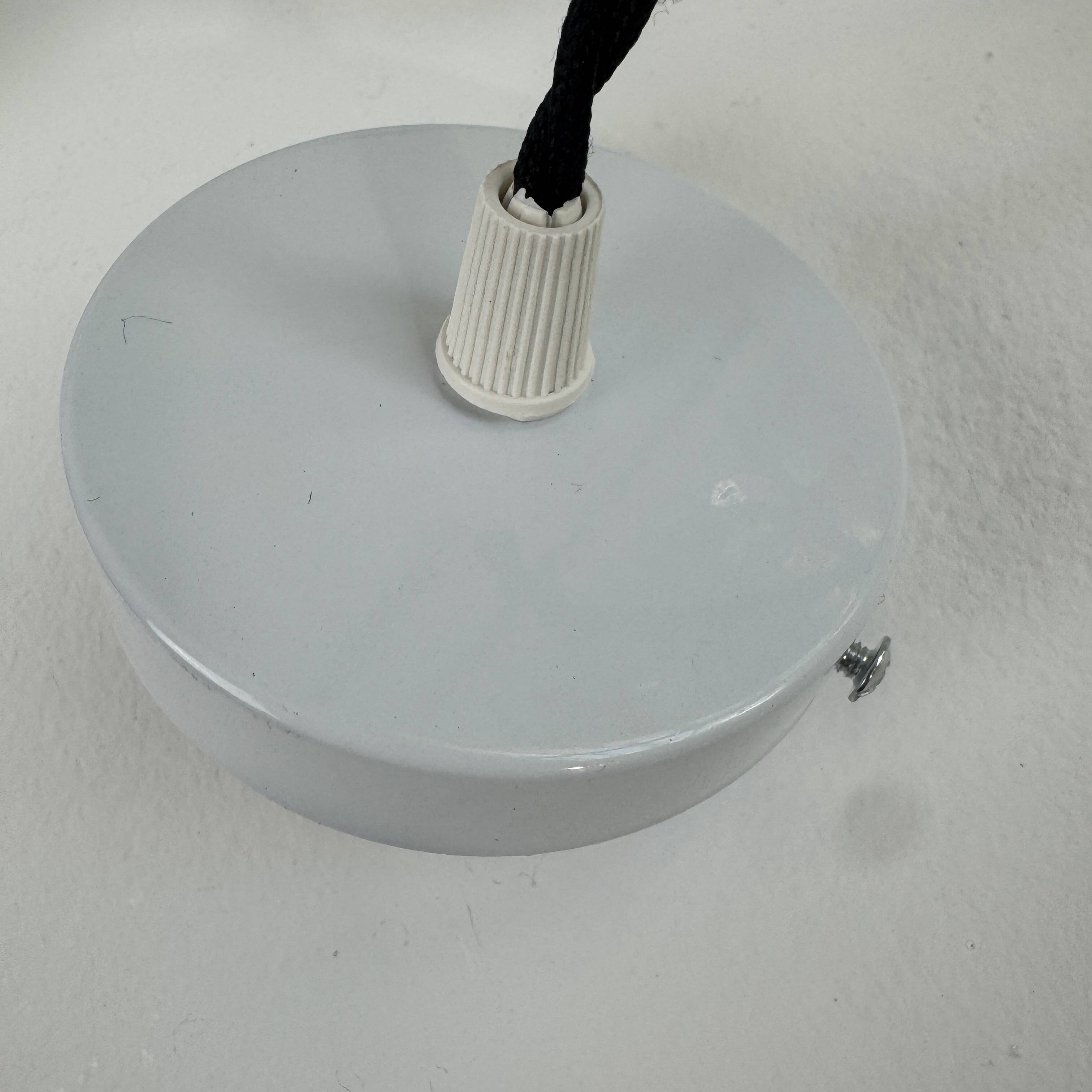 Lot of 3 vintage round glass pendants