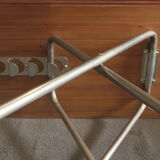 Danish teak and aluminium adjustable wine table, 1960s