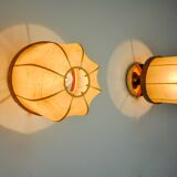 Pair of “cocoon” wall lights, Italy, 1970