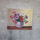 Old painting, anemones