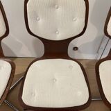 Lot of 4 vintage swivel chairs in the style of Arne Jacobsen.