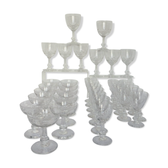 37-piece cut crystal service Saint Louis