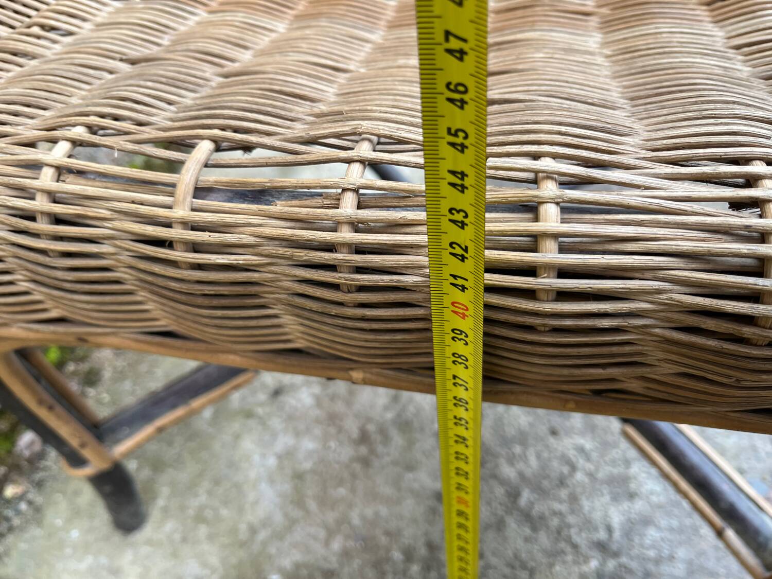 Rattan armchair