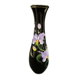 Lacquer vase decorated with orchids