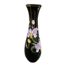 Vase en laque à décor d'orchidées