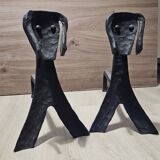 Pair of andirons