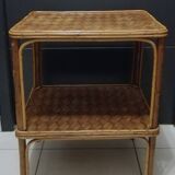 Bamboo and wood coffee table