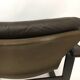 Mid-century design OY BJ Dahlqvist AB Dark Brown Leather safari lounge chai