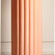 Coral glazed ceramic column