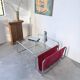 Table basse moderniste Bauhaus en acier tubulaire