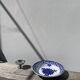 Round hollow ceramic dish with Saint Amand flower