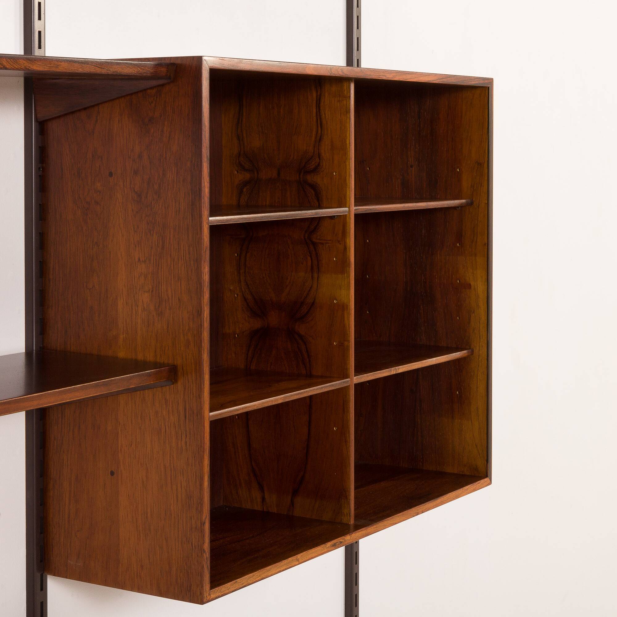 Kai Kristiansen rosewood wall unit for FM Mobler, Denmark, 1960s