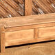 Antique solid oak chest bank