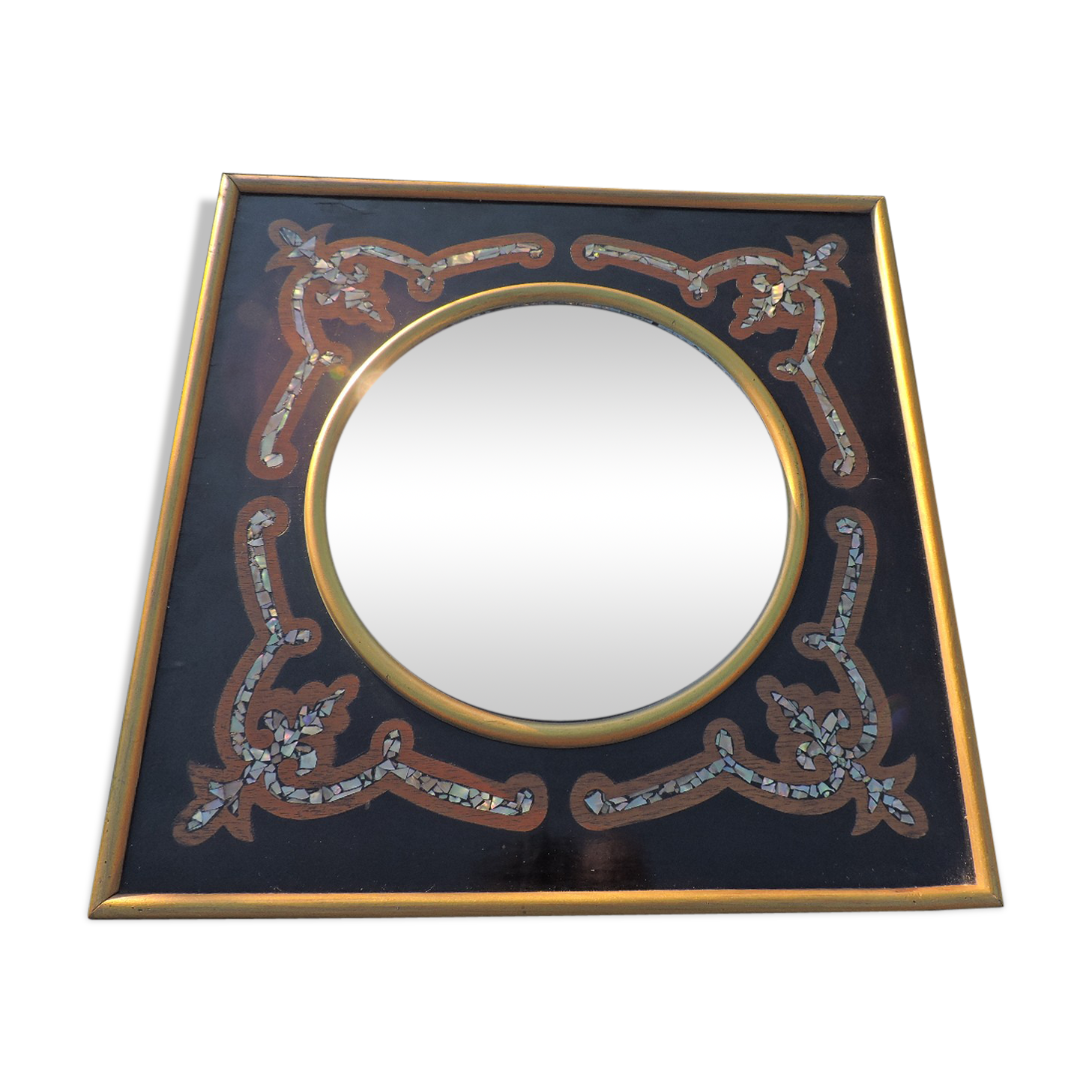 Napoleon III period mirror 40x39cm