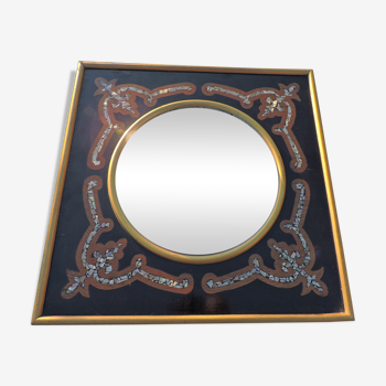 Napoleon III period mirror 40x39cm