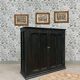 Buffet parisien en bois noir patiné