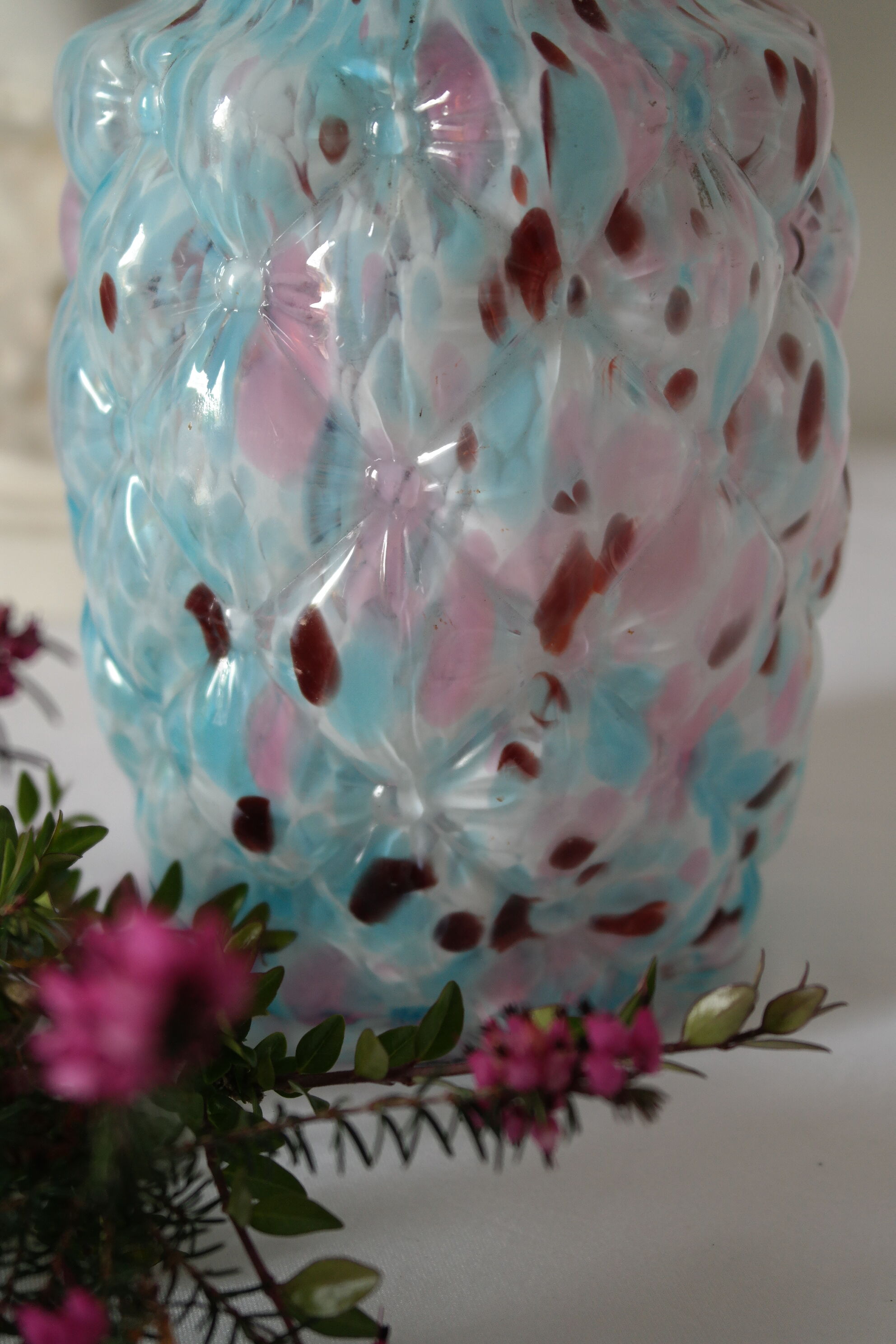 Blue Clichy glasswork vase