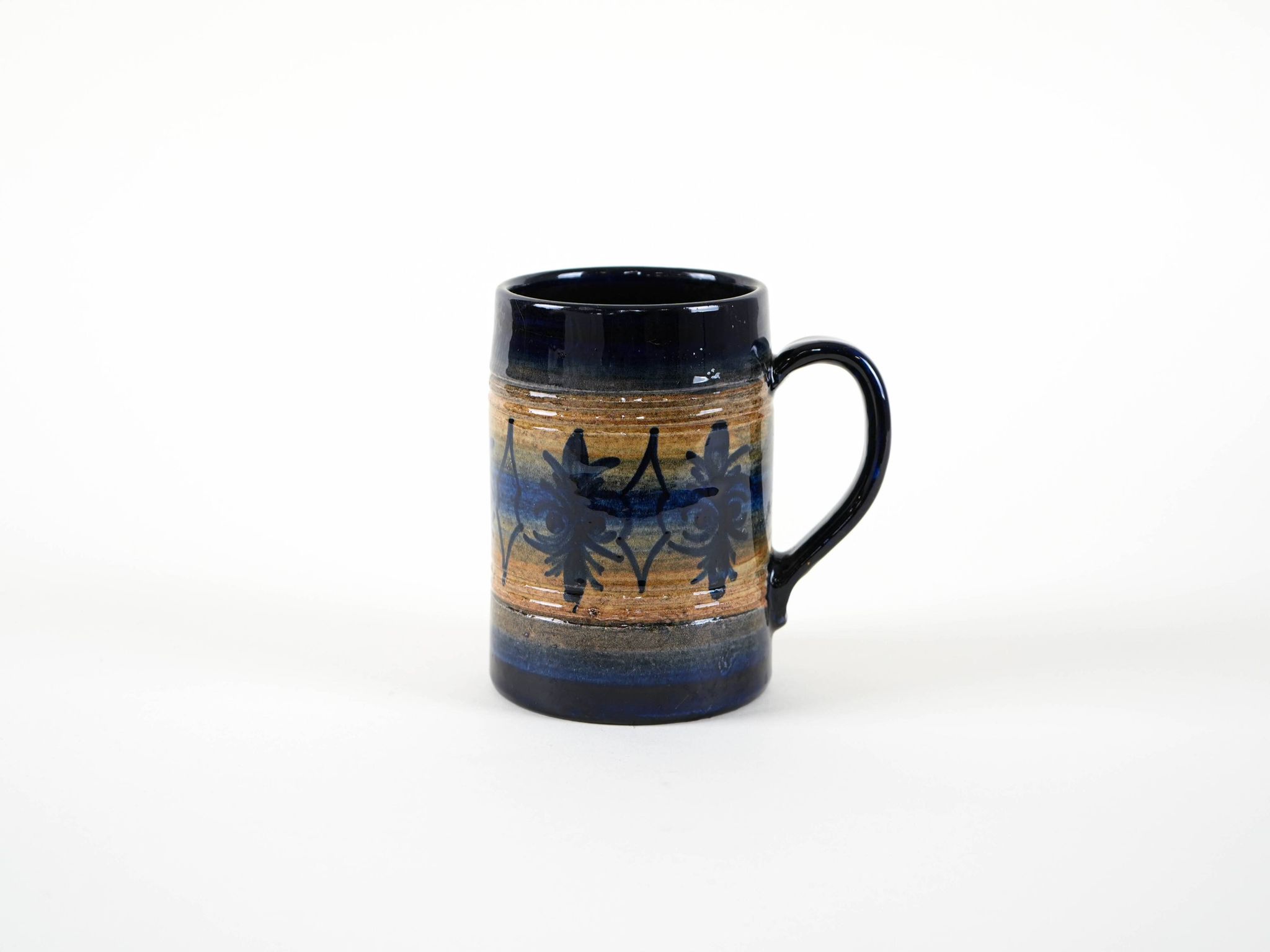 Ceramic beer mug, Danish design, 1970s, made in Denmark